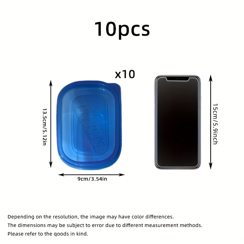 Pack of 10 Blue Reusable Food Storage Containers with Lids - Stackable, Bpa-Free Plastic Lunch Boxes for Kitchen Organization - Great for Cereals, Meats, Fruits, Vegetables - Dishwasher And Microwave Safe - Image 3