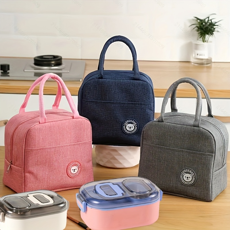 1 large capacity insulation bag, reusable insulation bag, suitable for outdoor camping. School, work, etc. Non-food contact, back to school lunch bag