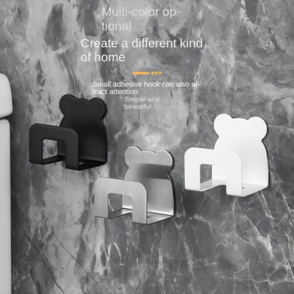 Laoyeboubi Stainless Steel Kitchen Sink Sponge Holder, Polished Finish, Wall-Mounted Storage Hooks, Contemporary Adhesive Drain Drying Rack, Kitchen Organizer Accessory, Ideal for Halloween/Christmas Gifts