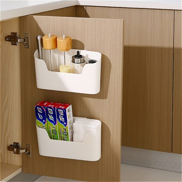 Wall-mounted Storage Box, Storage Box, Kitchen, Bathroom, Bathroom, Sundries Finishing, Free Punching Storage Box