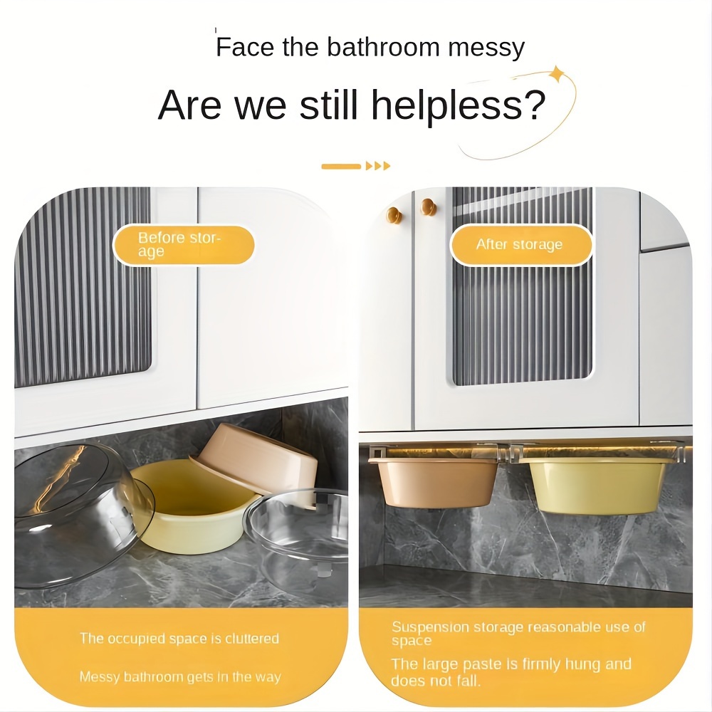 Laoyeboubi Stainless Steel Kitchen Sink Sponge Holder, Polished Finish, Wall-Mounted Storage Hooks, Contemporary Adhesive Drain Drying Rack, Kitchen Organizer Accessory, Ideal for Halloween/Christmas Gifts