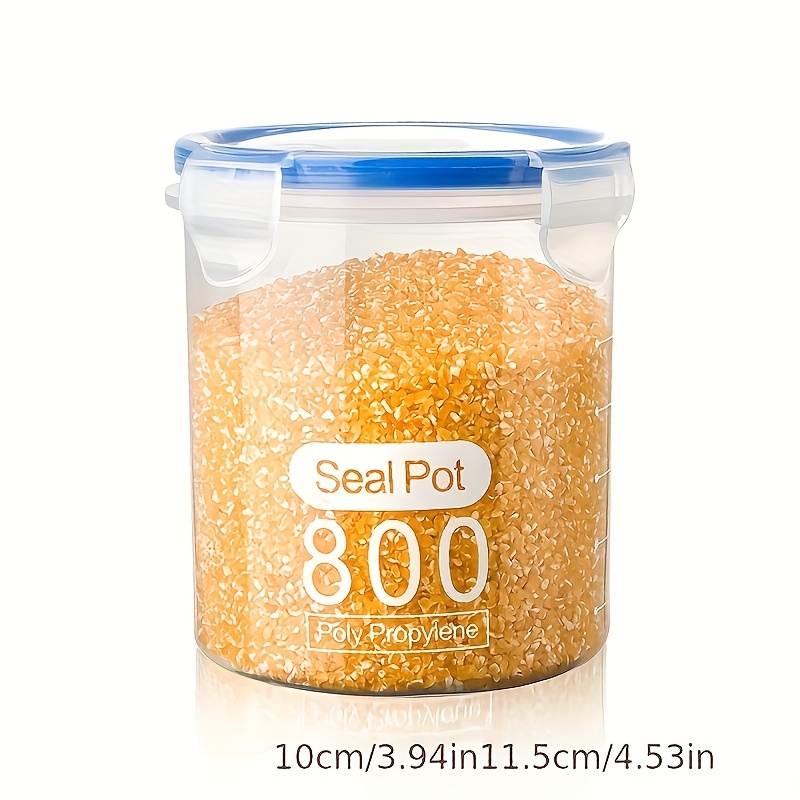 Choose one of 4 sizes, 1pcs Large Airtight Food Storage Containers - Moisture-Proof, Durable Seal, Suitable for Grains and More - Perfect for Kitchen and Fridge Organization