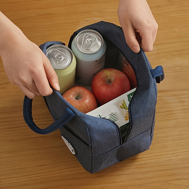 Durable Oxford cloth insulated lunch bag, portable lunch box bag suitable for work, school and outdoor picnic, aluminum foil thickened insulation bag, portable storage bag for picnic school trip, lunch box bag for kitchen storage, Non-food contact,back to school