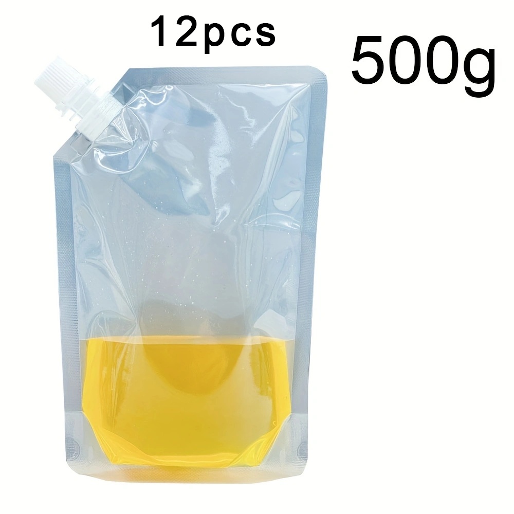 12pcs Reusable Food Storage Bags with Handles & Pour Spouts - Leakproof, Odor-Resistant Freezer Bags for Lunch, Meat, Fruits, Vegetables, Grains - Kitchen Organization Essentials - Image 3