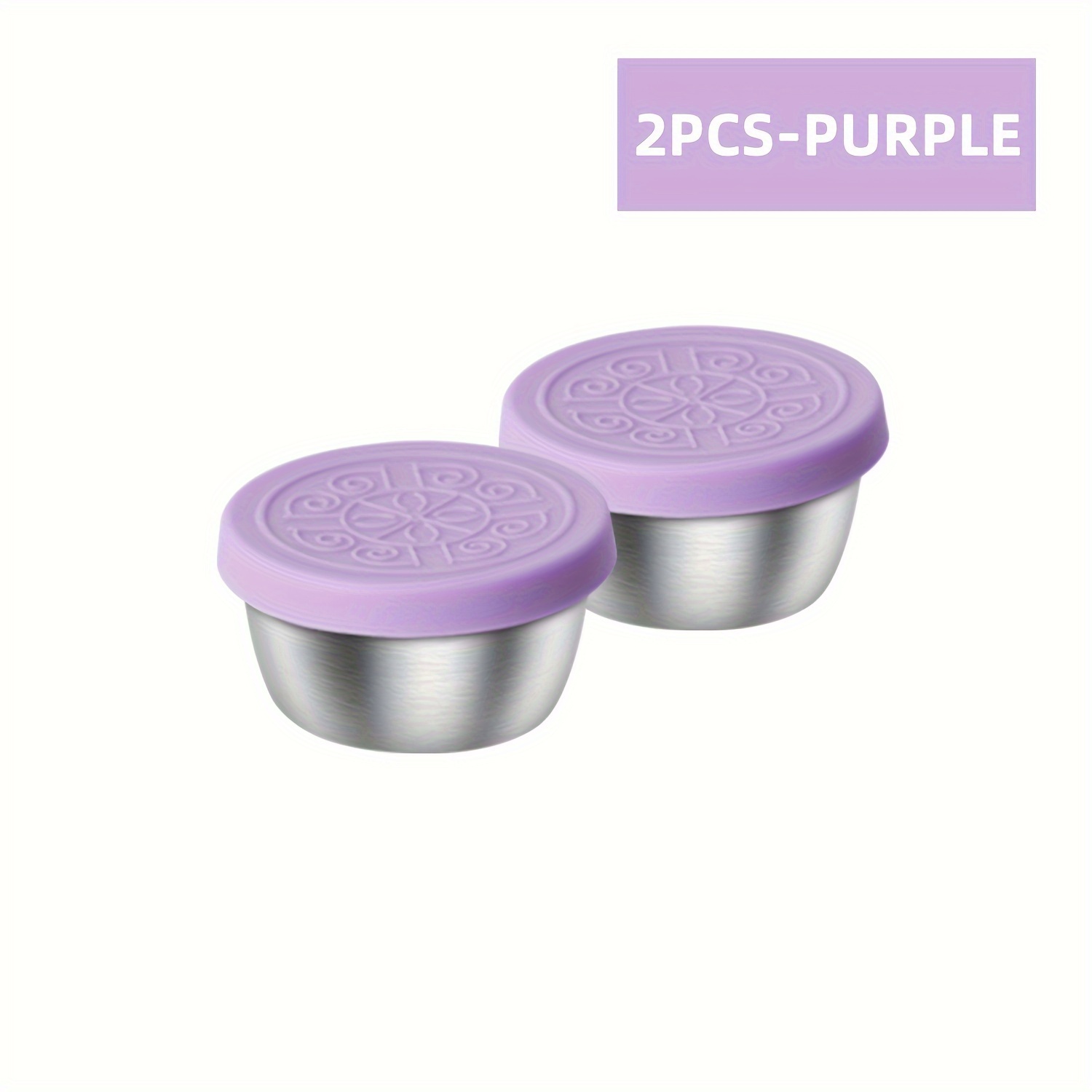 2/6x1.6oz Salad Dressing Containers with Lids, Small Leakproof Reusable Stainless Steel Salad Dressing Container to Go for Lunch Boxes, Sauce containers, Picnics, Travel Meal Prep And Kitchen Storage - Image 8