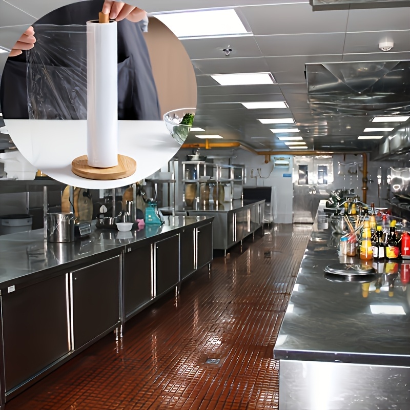 Bamboo Freestanding Kitchen Paper Towel Holder - Countertop Design, Easy Assembly & Removal, Natural Wood Finish for Home, Restaurant, and Kitchen Use