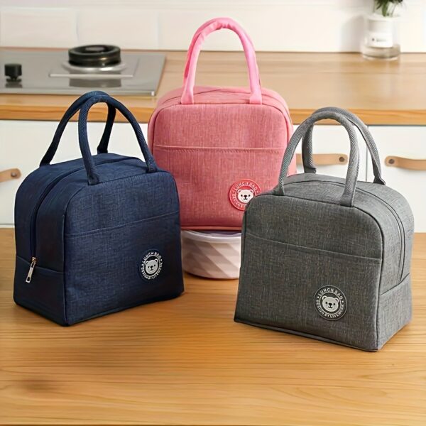 1 large capacity insulation bag, reusable insulation bag, suitable for outdoor camping. School, work, etc. Non-food contact, back to school lunch bag