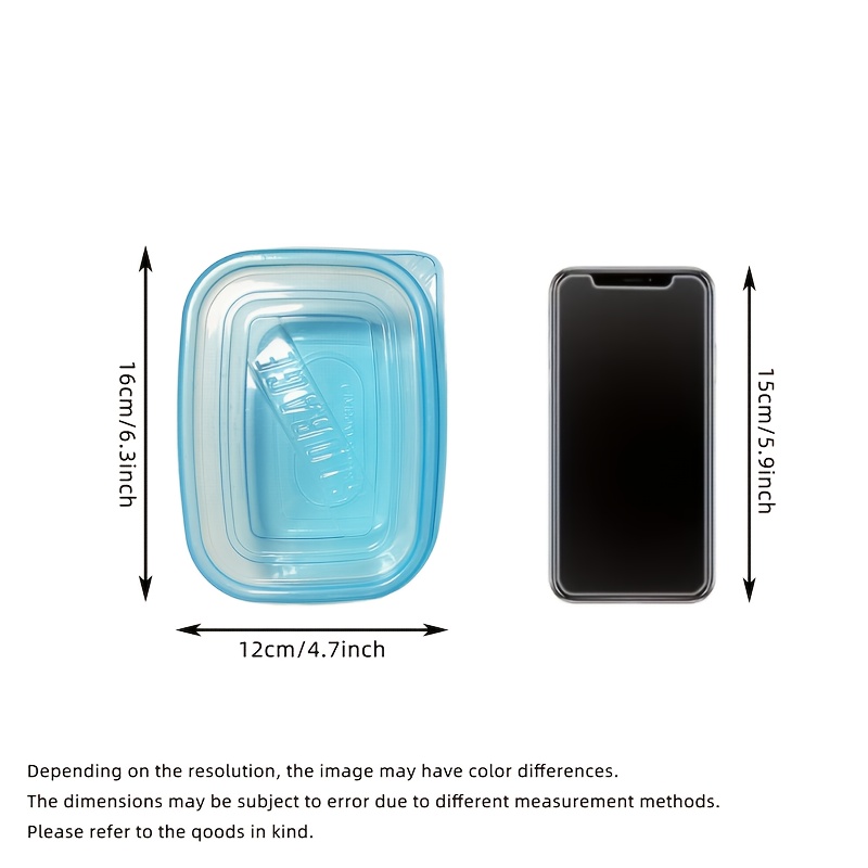 10pcs of Transparent Plastic Food Storage Containers with Blue Lids - Stackable, Reusable, Perfect for Kitchen Organization - Ideal for Grains, Meats, Fruits, Vegetables - Dishwasher and Microwave Safe