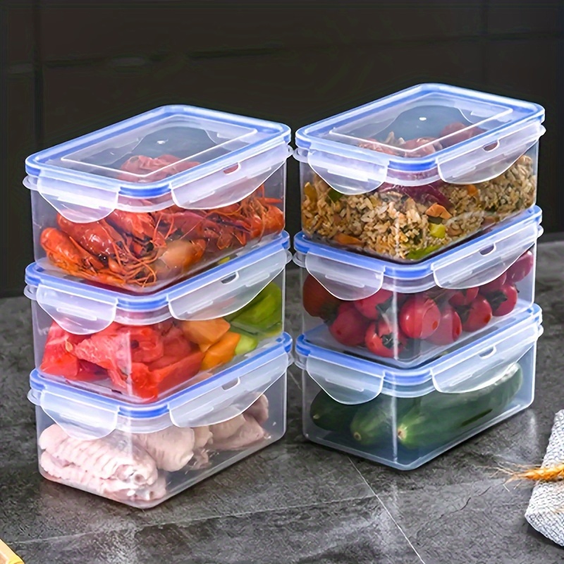 Four Sets of Multi-functional Transparent Food Storage Kits, Multi-Size, Tightly Closed Lid to Keep Fresh - Perfect for Fruits, Vegetables, Pasta and More! Keep Your Food Fresh and Your Kitchen Clean and Organized!