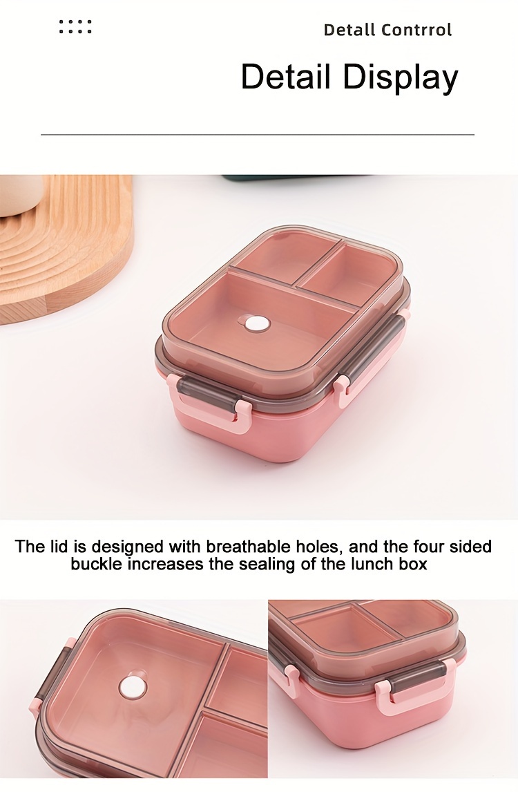 Multi-functional double-layer lunch box food-grade PP material plastic lunch box students portable sealed compartment lunch box travel takeaway lunch box kitchen restaurant storage container back to school