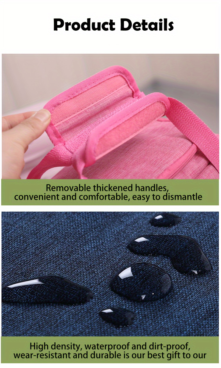 1pc Insulated Lunch Bag, Aluminum Foil Food Bag, Meal Package, Ice Pack, Student Lunch Bag, Lunch Bag, Large Capacity Insulated Dual-pocket Lunch Bag, Portable Lunch Box Bag