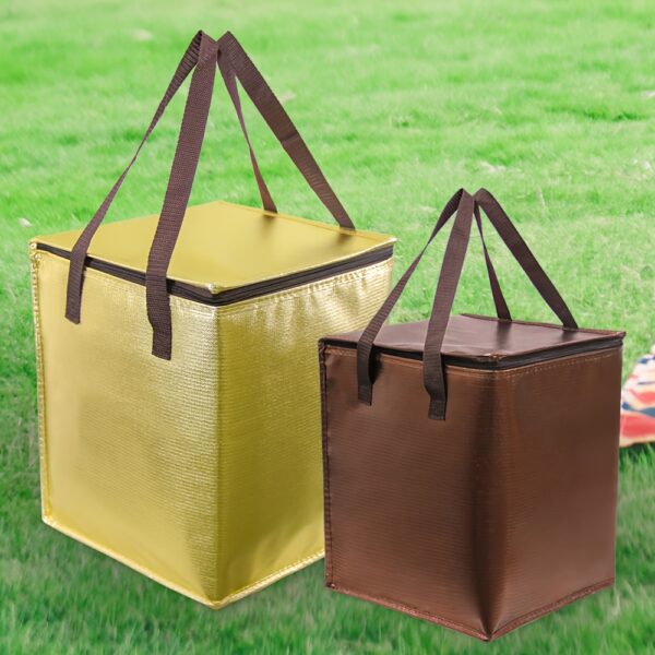 Insulated Lunch Bag with Adjustable Shoulder Strap - Leak-Proof Thermal Food Storage for Work, School, Travel - Durable Non-Food Contact Design, Multiple Compartments, Zipper Closure, Polyethylene Material, Lunch Bag Insulated, School Meal Organizer, Secure Zipper Compartments, Thermal Insulation,Back to School