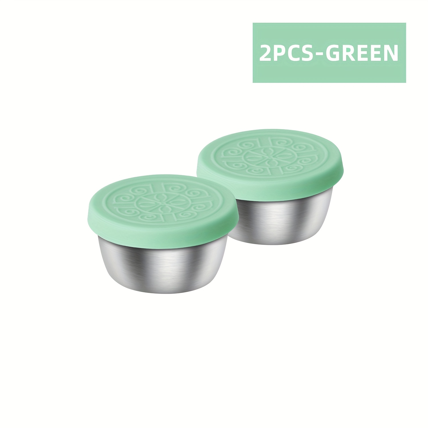 2/6x1.6oz Salad Dressing Containers with Lids, Small Leakproof Reusable Stainless Steel Salad Dressing Container to Go for Lunch Boxes, Sauce containers, Picnics, Travel Meal Prep And Kitchen Storage - Image 10