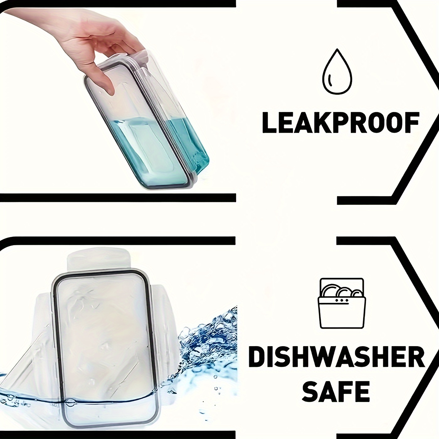 12pcs Airtight Plastic Storage Containers Set - Food Grade, Microwave & Dishwasher Safe, Stackable with Latch Closure, Perfect for Fruits, Vegetables, Meats, Eggs, and More, Kitchen Essentials|Stackable Containers|Secure Latch Closure, Storage Containers for Kitchen