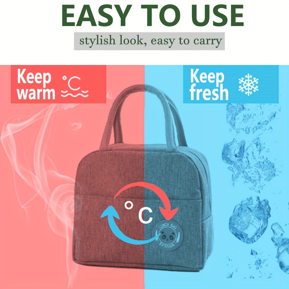 Reusable Insulated Lunch Bag, Leakproof Thermal Bento Bag, Aluminum Foil Rice Bag, Meal Box Bag, Ice Pack, Student Lunch Tote, Insulation Bag, Durable Oxford Fabric, Back-To-School Takeout Bag,Back to School