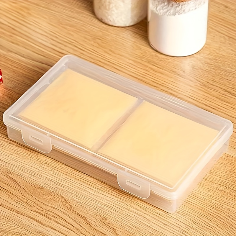 Durable Plastic Portable Butter Cheese Storage Box with Transparent Design, Flip-Top Lid, Dishwasher Safe, Square Shape for Kitchen & Restaurant Use - Image 4