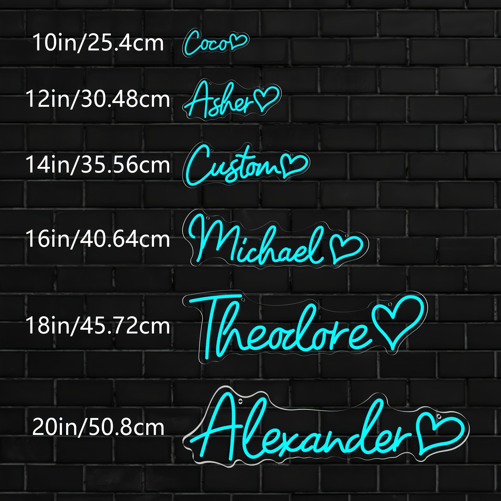 1pc Custom Text Neon Signs, Personalized LED Wall Decoration Signs with Dimmer for Switch Control, USB-powered Neon Signs, Bedrooms, Parties, Weddings, Birthdays - Halloween, Thanksgiving, Christmas