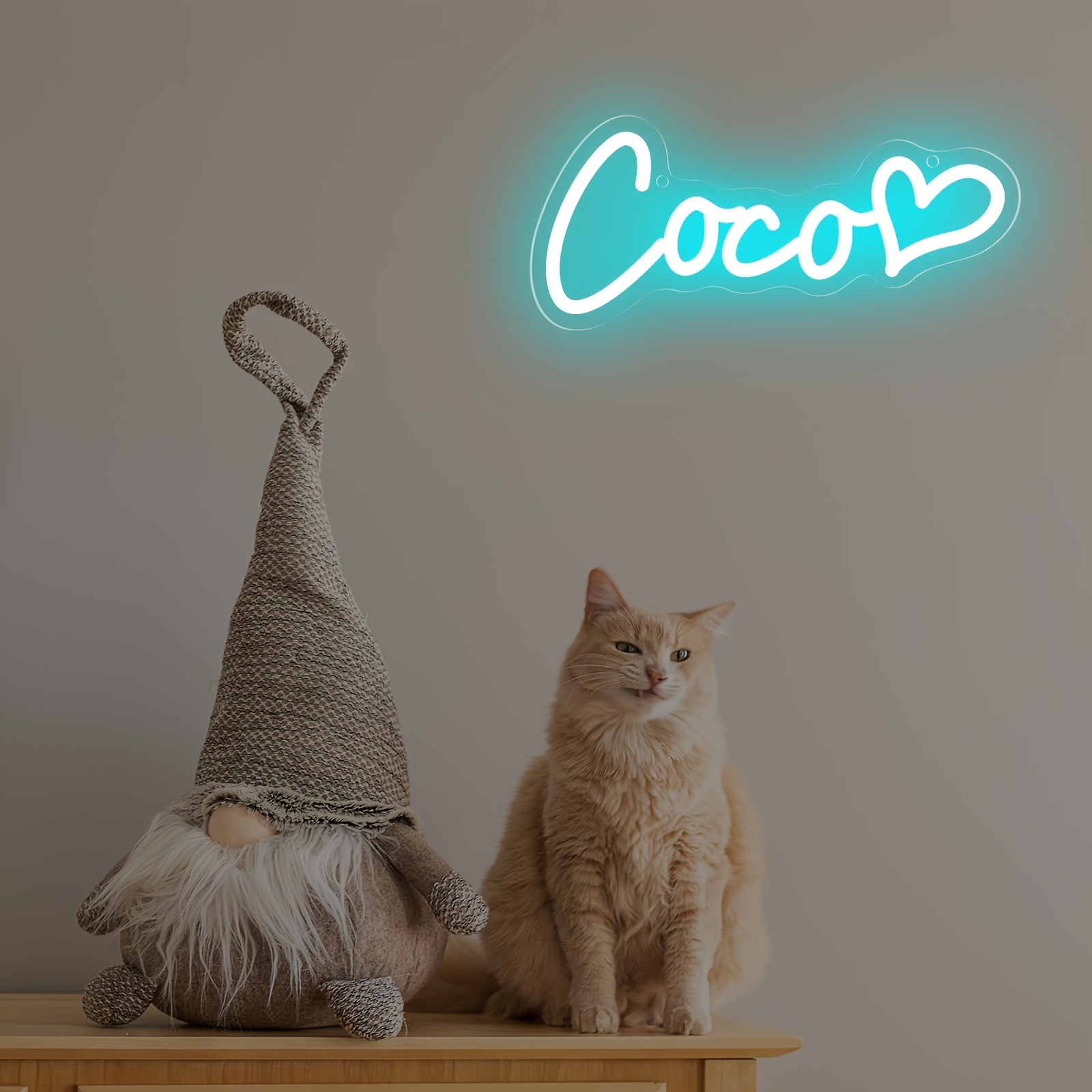 1pc Custom Text Neon Signs, Personalized LED Wall Decoration Signs with Dimmer for Switch Control, USB-powered Neon Signs, Bedrooms, Parties, Weddings, Birthdays - Halloween, Thanksgiving, Christmas