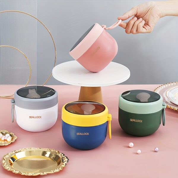 Overnight Oats Containers with Lids, 20oz Portable Overnight Oats Jars with Spoons, Leak-proof Plastic Yogurt Jars, Oatmeal Container for Yogurt Breakfast On The Go Cups, Dessert Snack Containers Father's Day Gift/Wedding Gift