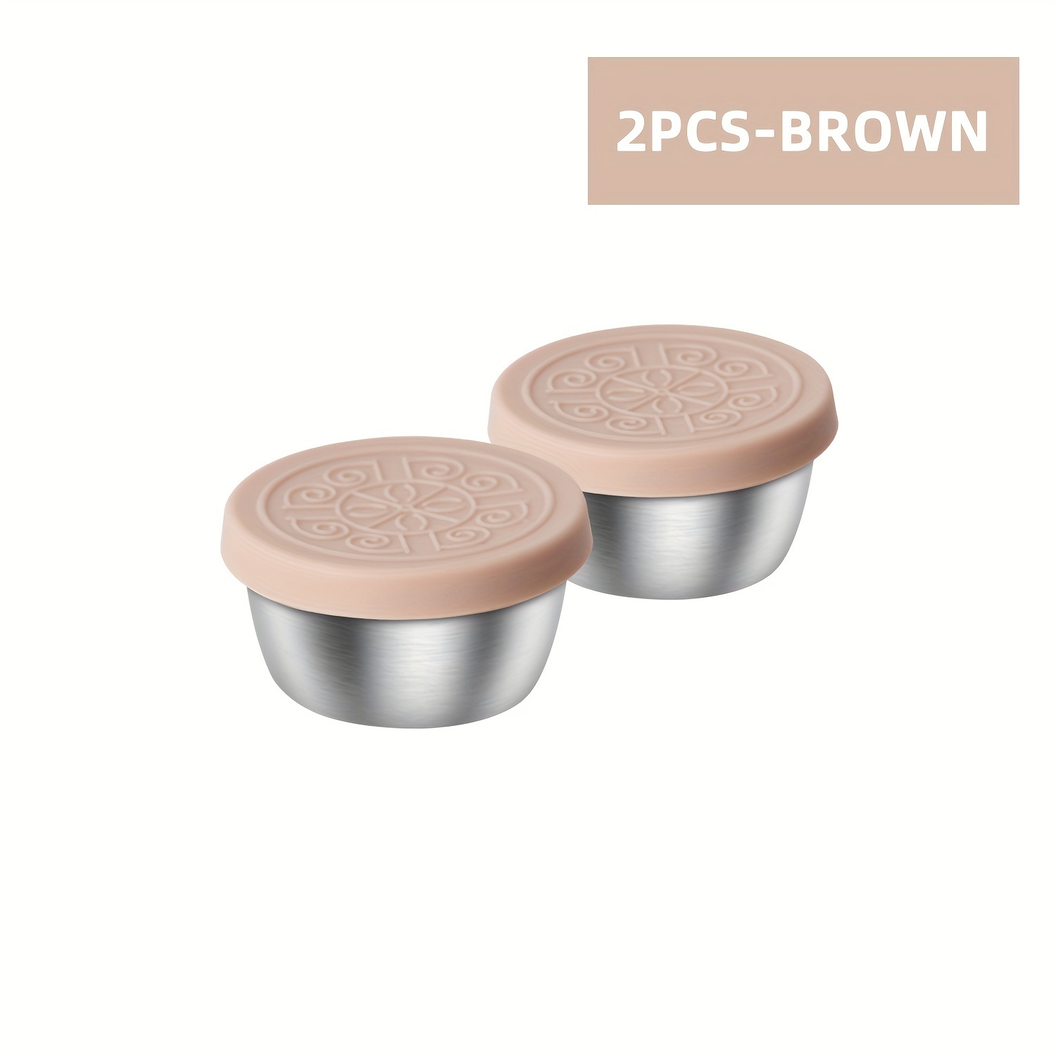 2/6x1.6oz Salad Dressing Containers with Lids, Small Leakproof Reusable Stainless Steel Salad Dressing Container to Go for Lunch Boxes, Sauce containers, Picnics, Travel Meal Prep And Kitchen Storage - Image 13