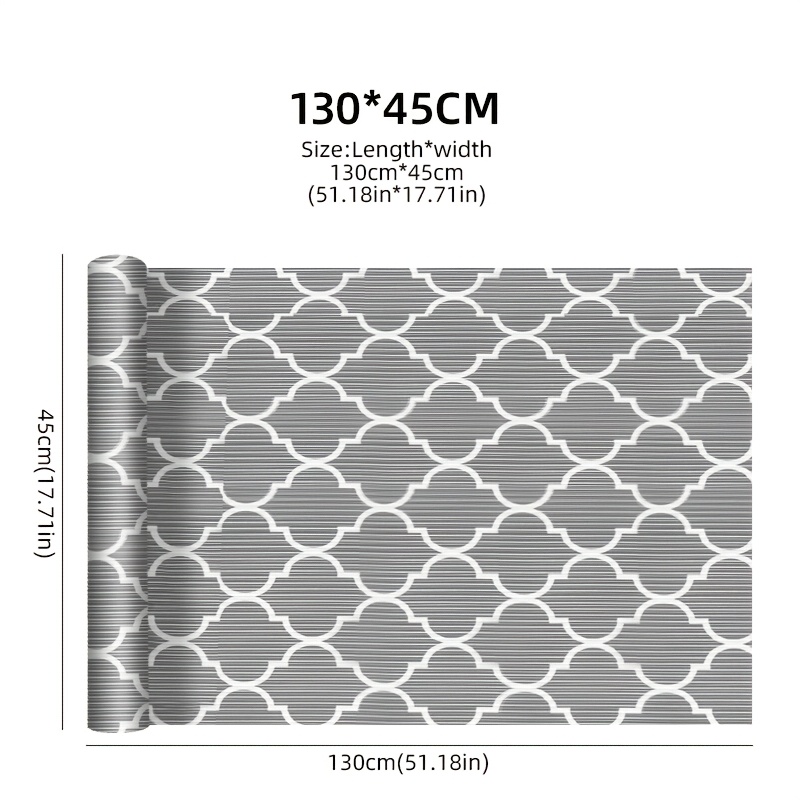 1 Roll of PEVA Drawer Liner - Easy-Clean, Durable Kitchen Cabinet & Refrigerator Liner, Customizable DIY Cutting, for Kitchen Cabinets, Tabletops & Fridge Liners - Versatile Storage Boxes & Accessories, Kitchen Organizers And Storage, Shelf Liners for Kitchen Cabinet