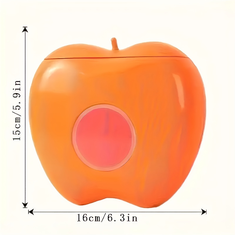 Wall-Mounted Apple-Shaped Plastic Bag Organizer with Transparent Window - Durable Space-Saving Kitchen & Bathroom Storage for Ziplock Bags, Elastic Cling Film Holder, Modern Mint Green, Bathroom Organizers Storage