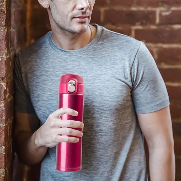 Stainless Steel Insulated Water Bottle - Large Capacity, Vacuum-Sealed for Hot and Cold Beverages, Reusable & Hand-Wash Only, Perfect for Outdoor Activities and Car Use