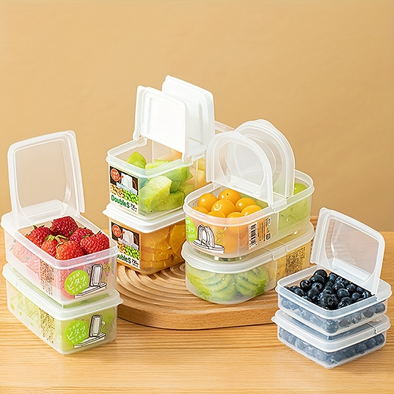 Single/Double Compartment Outdoor Food Storage Containers Made of PP5 Material, Suitable for Refrigeration And Microwave Heating, Ideal for Storing Food, Fruits, Star Anise, Cinnamon, Spices, Snacks, And Other Kitchen Storage Accessories. Portable Outdoor Bowls for Camping, a Perfect Choice for Families.