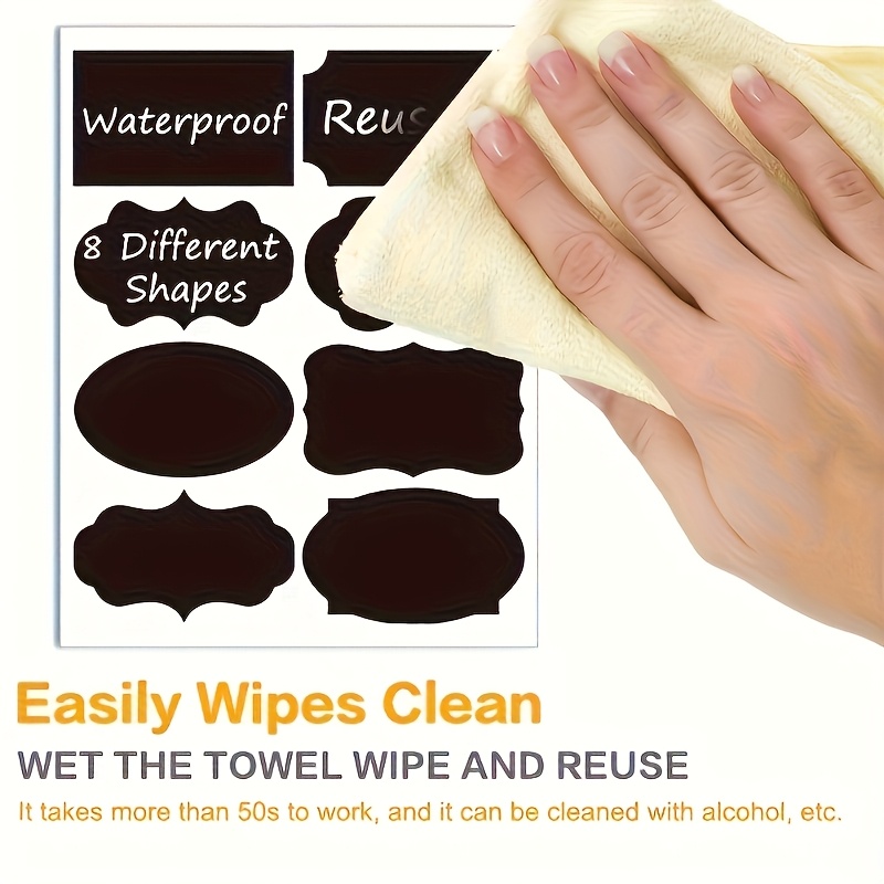 24pcs Reusable Label Paper and Pen Set for Organizing Airtight Food Storage Containers with Stackable Kitchen Organizer, Perfect for RVs, Picnics, Camping, Cereal, Flour, Sugar, and Pantry Essentials—A Must-Have for RV Organization - Image 9