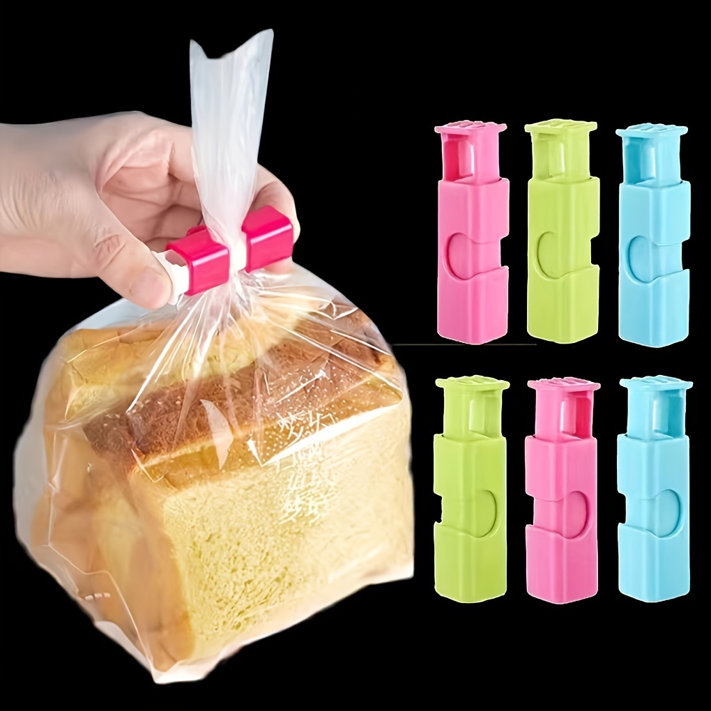 5/10pcs Food Bag Chip Clips, Bread Bag Airtight Clip, Moisture-proof Fresh-keeping Clip, Spring Sealing Clip, For Milk Powder Bag, Plastic Bags And Snack Bags, Kitchen Organizers And Storage, Kitchen Accessories