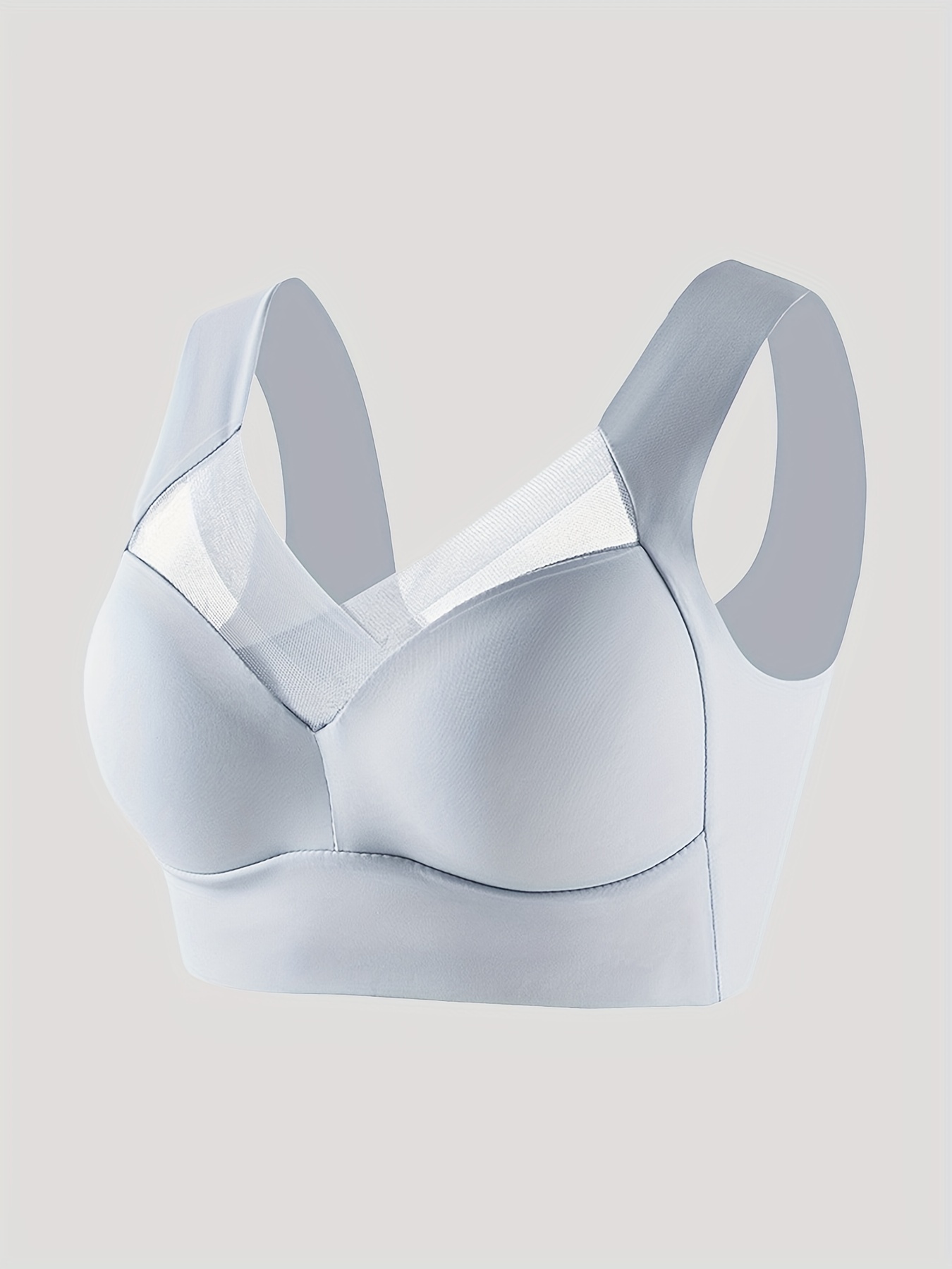 Women's Wireless Sports Bra with High Elasticity & Thin Molded Cups - No Underwire, Side Coverage, Push-Up Support for Yoga, Running, Gym - Soft Pink, Elegant Design, Machine Washable, Strapless Bra - Image 6