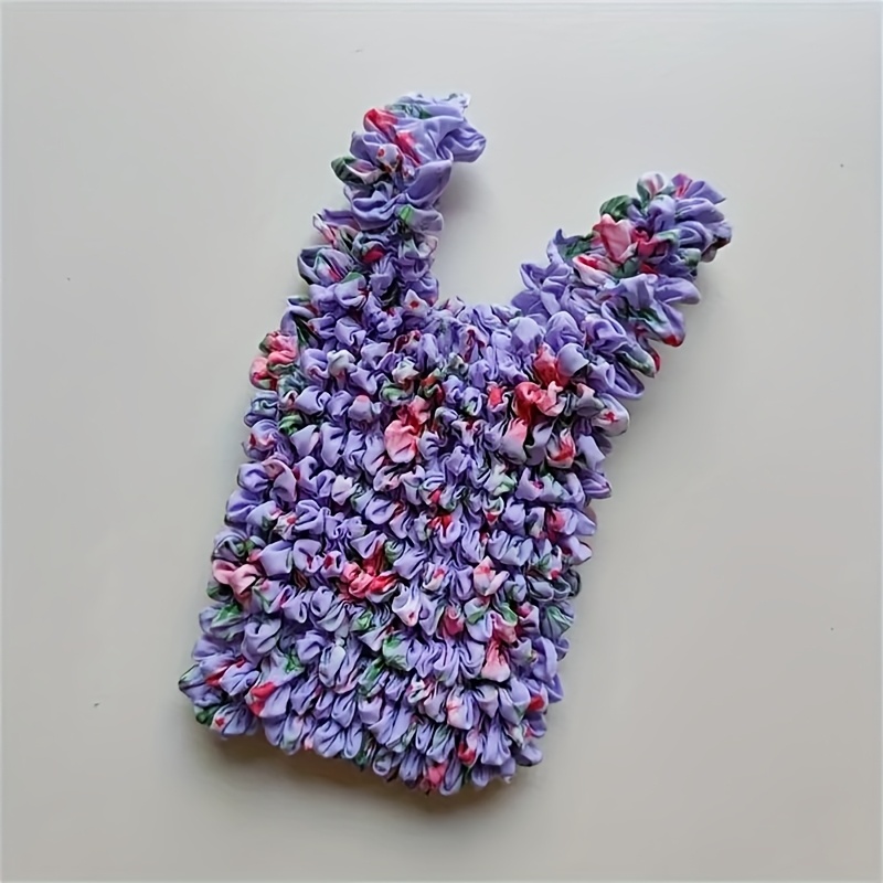 New Fashionable Magic Stretch Shopping Bag with Bubble Pleats, Multi-Functional and Machine Washable for Traveling and Daily Errands - Image 5