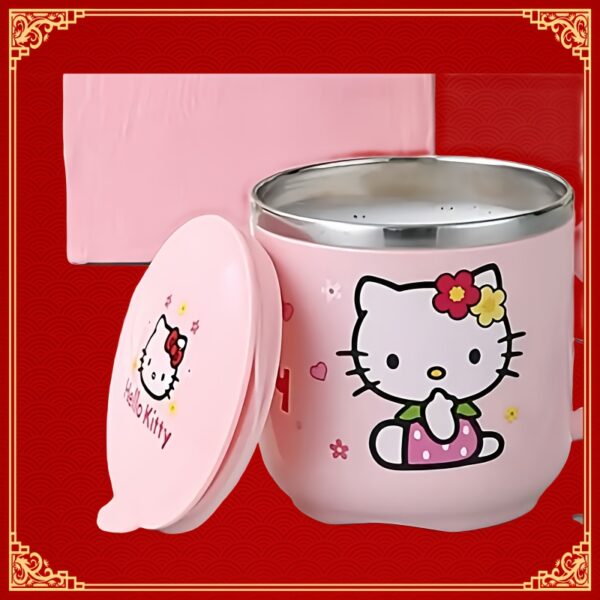 1pc Sanrio Hello Kitty Stainless Steel Insulated Cup, Double-Layer, Patriotic Theme, Glass Material, No Electricity Needed, Ideal for Weddings, Birthdays, Housewarming, Graduation, Christmas, Halloween, New Year, Valentine'S Day - Fits Bridal Shower, Birthday, Anniversary, General Gifting