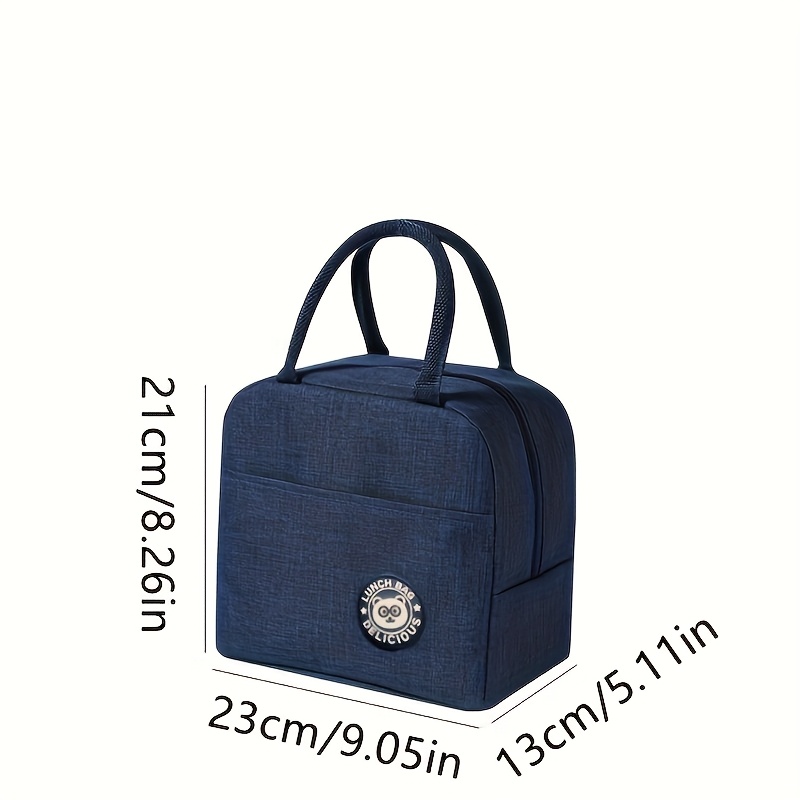 Durable Oxford cloth insulated lunch bag, portable lunch box bag suitable for work, school and outdoor picnic, aluminum foil thickened insulation bag, portable storage bag for picnic school trip, lunch box bag for kitchen storage, Non-food contact,back to school