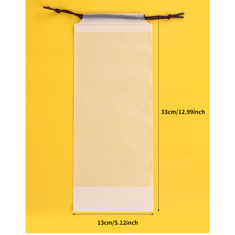 1pc of Matte Translucent Plastic Bag for Umbrella Storage, Reusable And Portable with a Drawstring, Ideal for Home Organization.