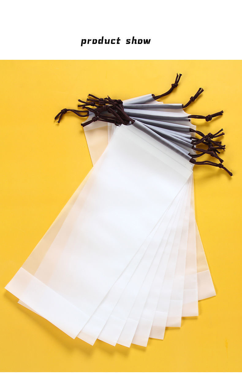 1pc of Matte Translucent Plastic Bag for Umbrella Storage, Reusable And Portable with a Drawstring, Ideal for Home Organization.