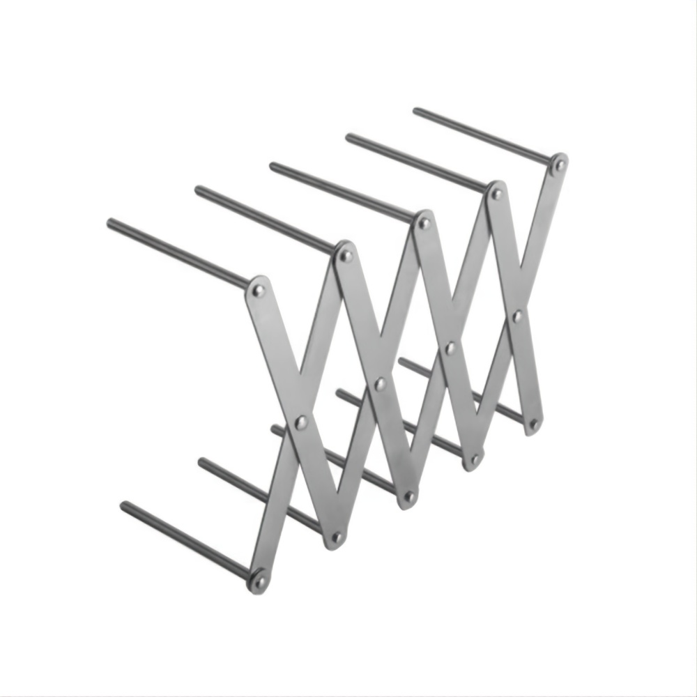 1pc Adjustable Stainless Steel Pot Lid Holder - Foldable Multi-Functional Kitchen Organizer Rack for Efficient Space-Saving, Durable Drain Storage Solution with Secure Holding Arms for Various Lids, Kitchen Storage Rack