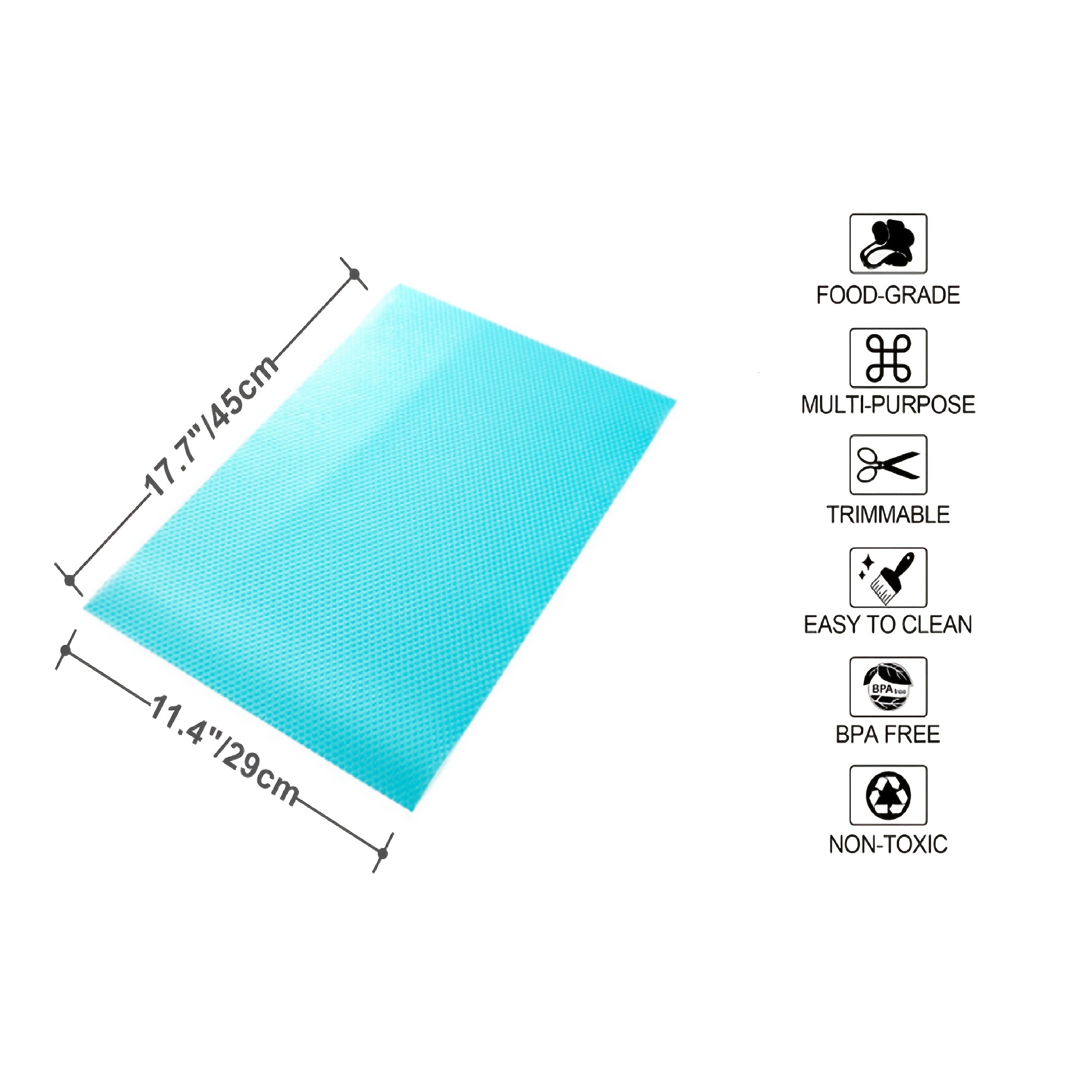 4pcs, Waterproof Refrigerator Mats - Absorbent Shelf Liner For Fridge, Drawer, Table - Kitchen Accessories And Tools