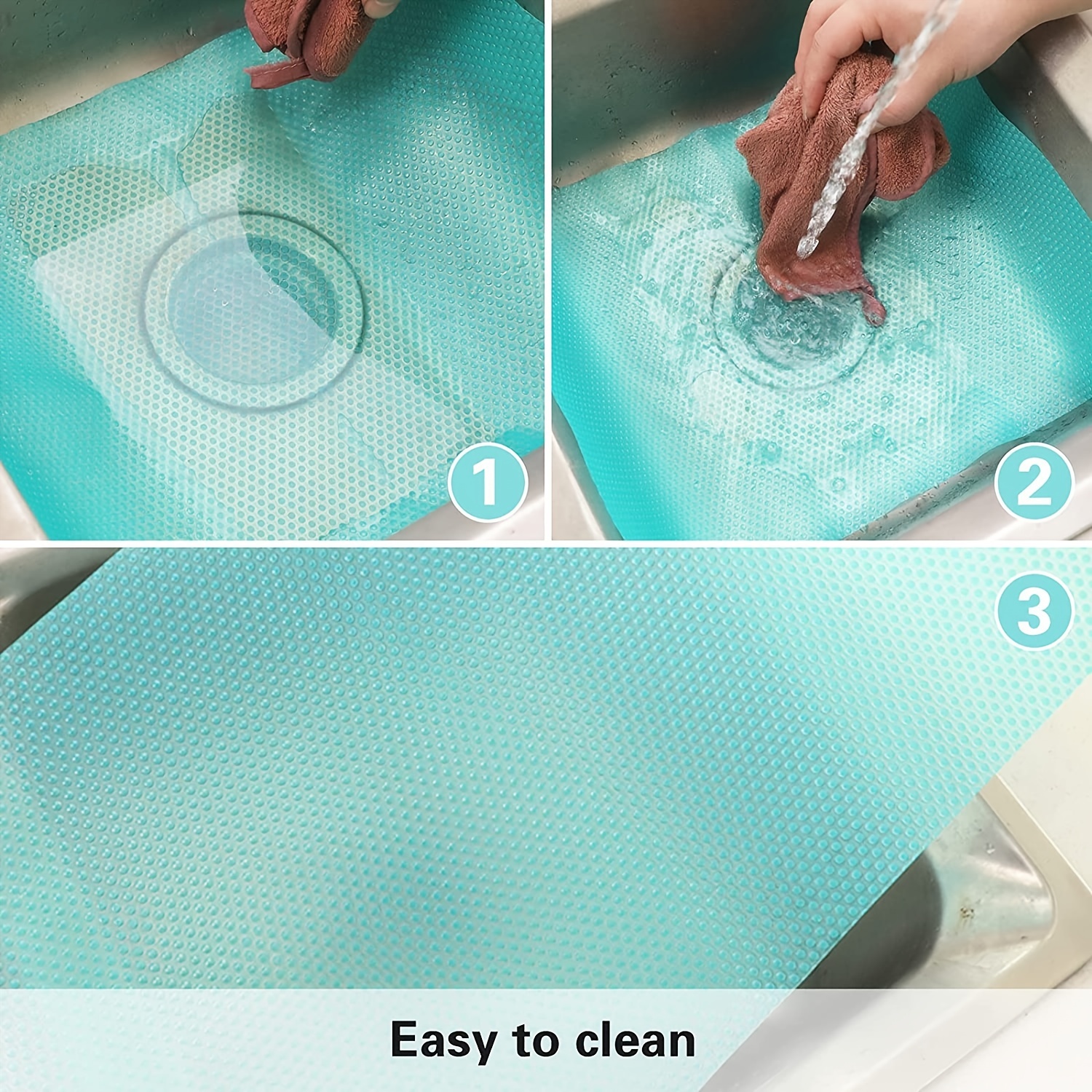 3/6pcs Refrigerator Shelf Liners Mats, Washable, For Home Kitchen Gadgets Accessories Organization, For Top Freezer Glass Shelf, Shelving Cupboard, Cabinet, Drawers ( Blue Green Red)