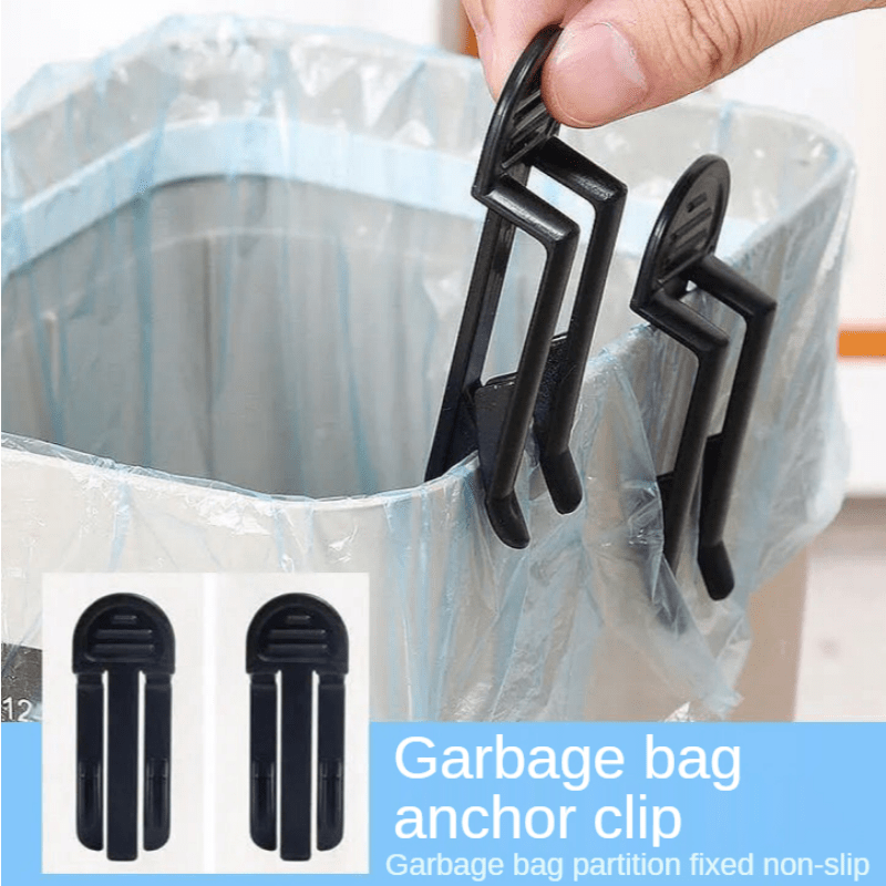2/4/6/8pcs Garbage Bag Holder Anti-off Anti-Slip Fantastic Trash Can Side Clip Creative Bucket Side Holder Garbage Category Folder - Image 2