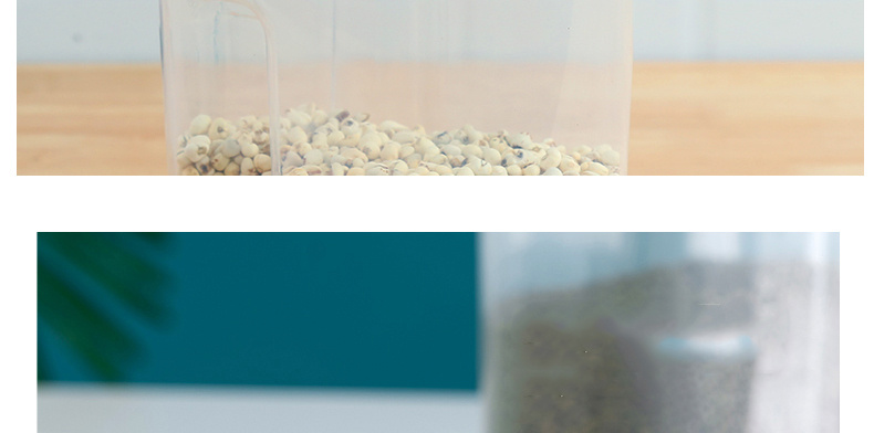 4pcs PP Food Storage Box, Plastic Clear Container Set With Pour Lids, For Cereal, Rice, Pasta, Tea, Nuts And Coffee Beans, Plastic Food Preservation Tank, Home Kitchen Supplies