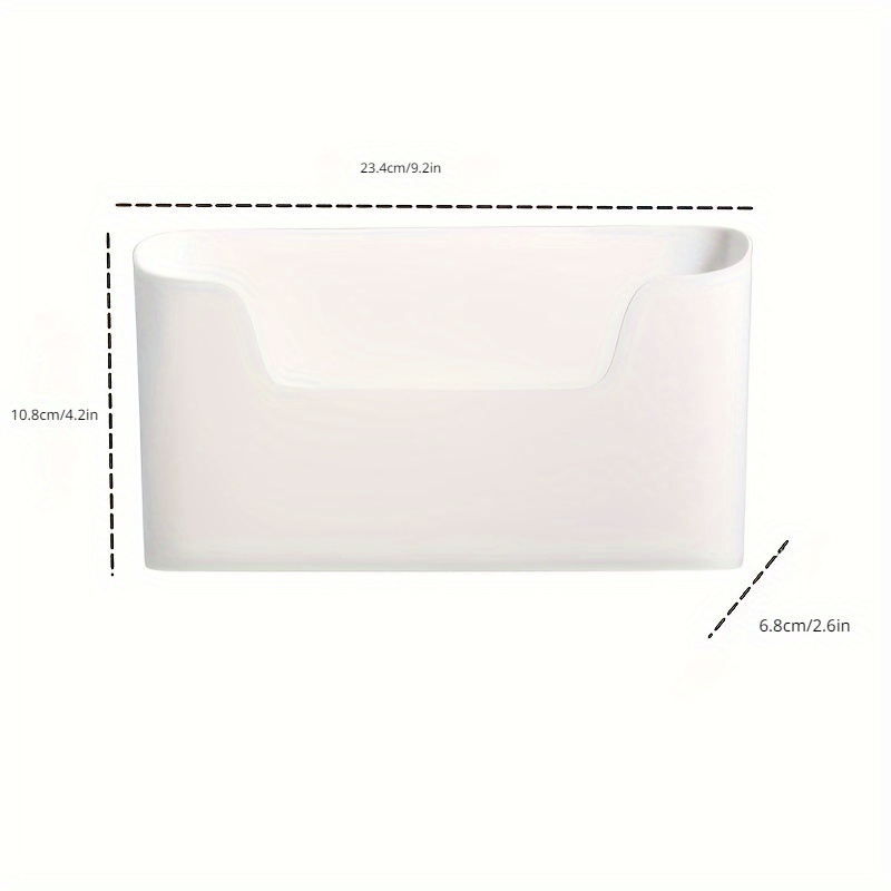1pc Convenient Wall-Mounted Storage Box For Kitchen, Bathroom, Office, Bedroom, Punch-Free Cabinet Door Organizer For Home Kitchen Supplies