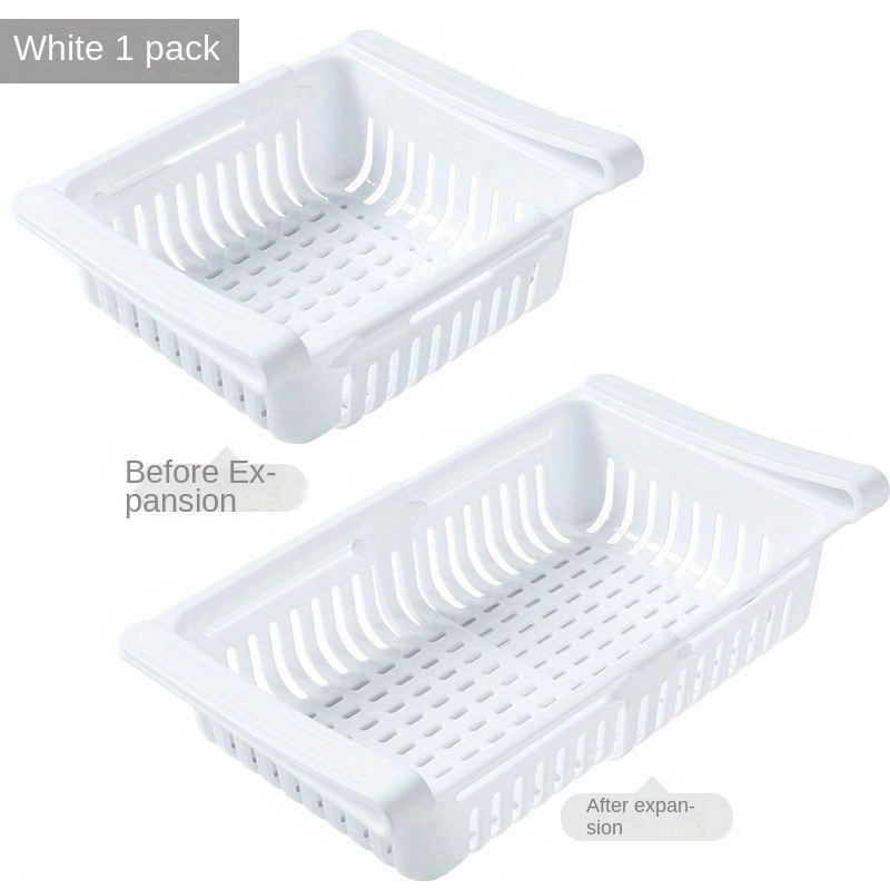 1pc Adjustable And Stretchable Refrigerator Organizer Drawer Basket, Refrigerator Storage Box