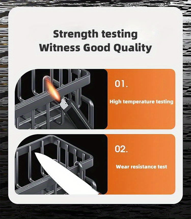 1pc Stainless Steel Sink Caddy Organizer with Drain Rack and Dishcloth Holder - Rust-Resistant, No Electricity Needed, Countertop Storage for Sponges, Soap, Brushes, and Rags, Kitchen Sink Accessories