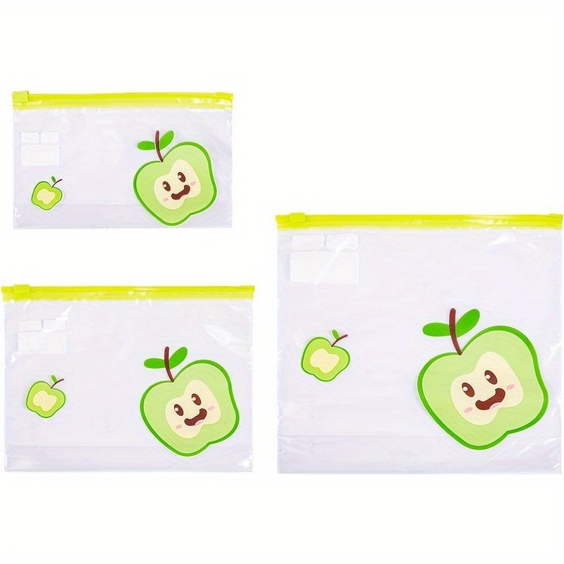 10/15/20pcs of 1 set, Reusable Zip Lock Bag Food Grade Transparent Storage Bag With Zipper Sealing Plastic Container Travel Freezer Camping Kitchen