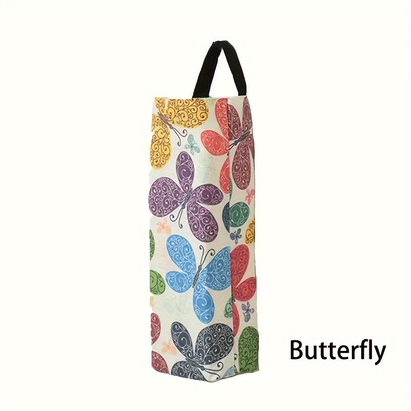 Large Capacity Wall-Mounted Plastic Bag Dispenser - Durable PVC & Vinyl Grocery and Garbage Bag Organizer for Kitchen, Home Accessory