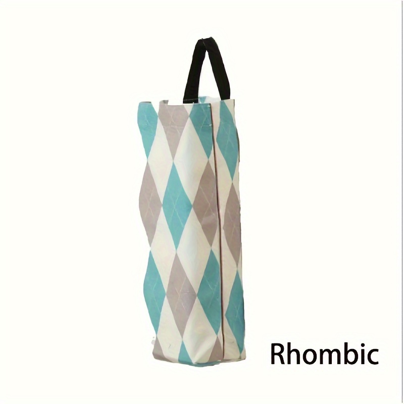 Large Capacity Wall-Mounted Plastic Bag Dispenser - Durable PVC & Vinyl Grocery and Garbage Bag Organizer for Kitchen, Home Accessory