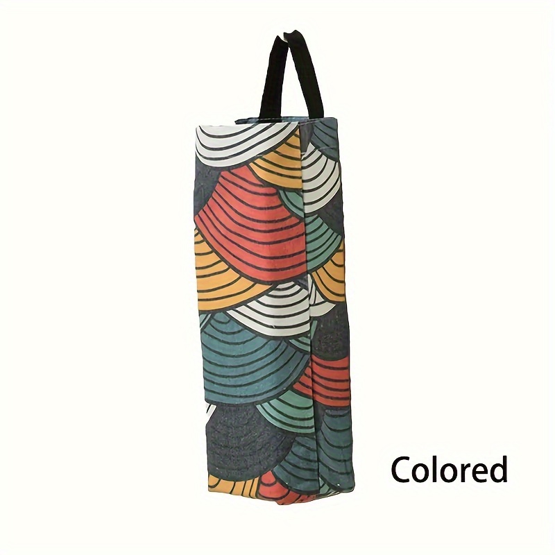 Large Capacity Wall-Mounted Plastic Bag Dispenser - Durable PVC & Vinyl Grocery and Garbage Bag Organizer for Kitchen, Home Accessory