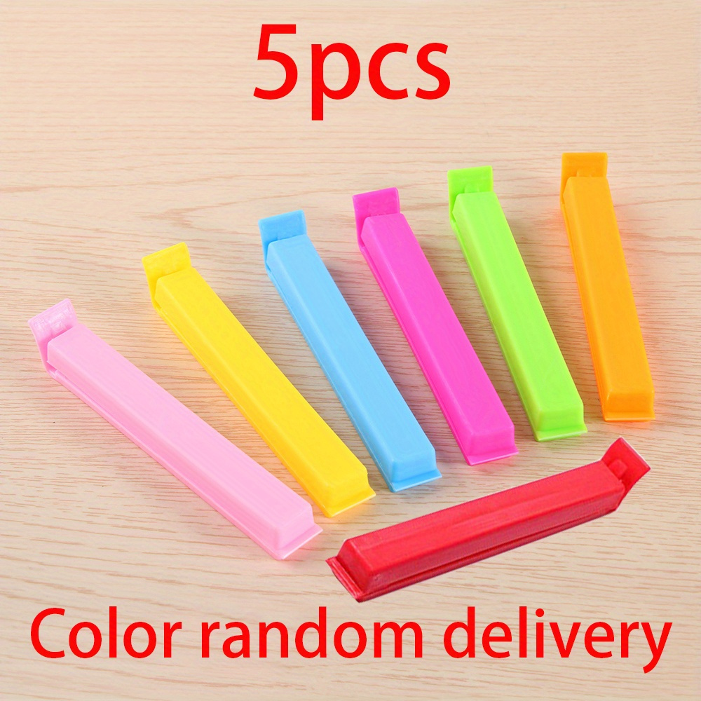 5/10pcs Food Sealing Clip, Long Potato Chip Snack Clamp, Moisture-proof Clamp, Bagged Food Sealing Clip, Plastic Bag Packaging Clips, Home Kitchen Supplies - Image 9