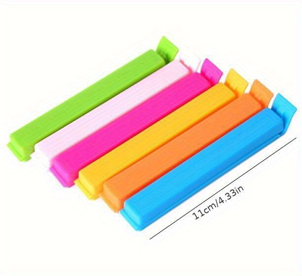 5/10pcs Food Sealing Clip, Long Potato Chip Snack Clamp, Moisture-proof Clamp, Bagged Food Sealing Clip, Plastic Bag Packaging Clips, Home Kitchen Supplies